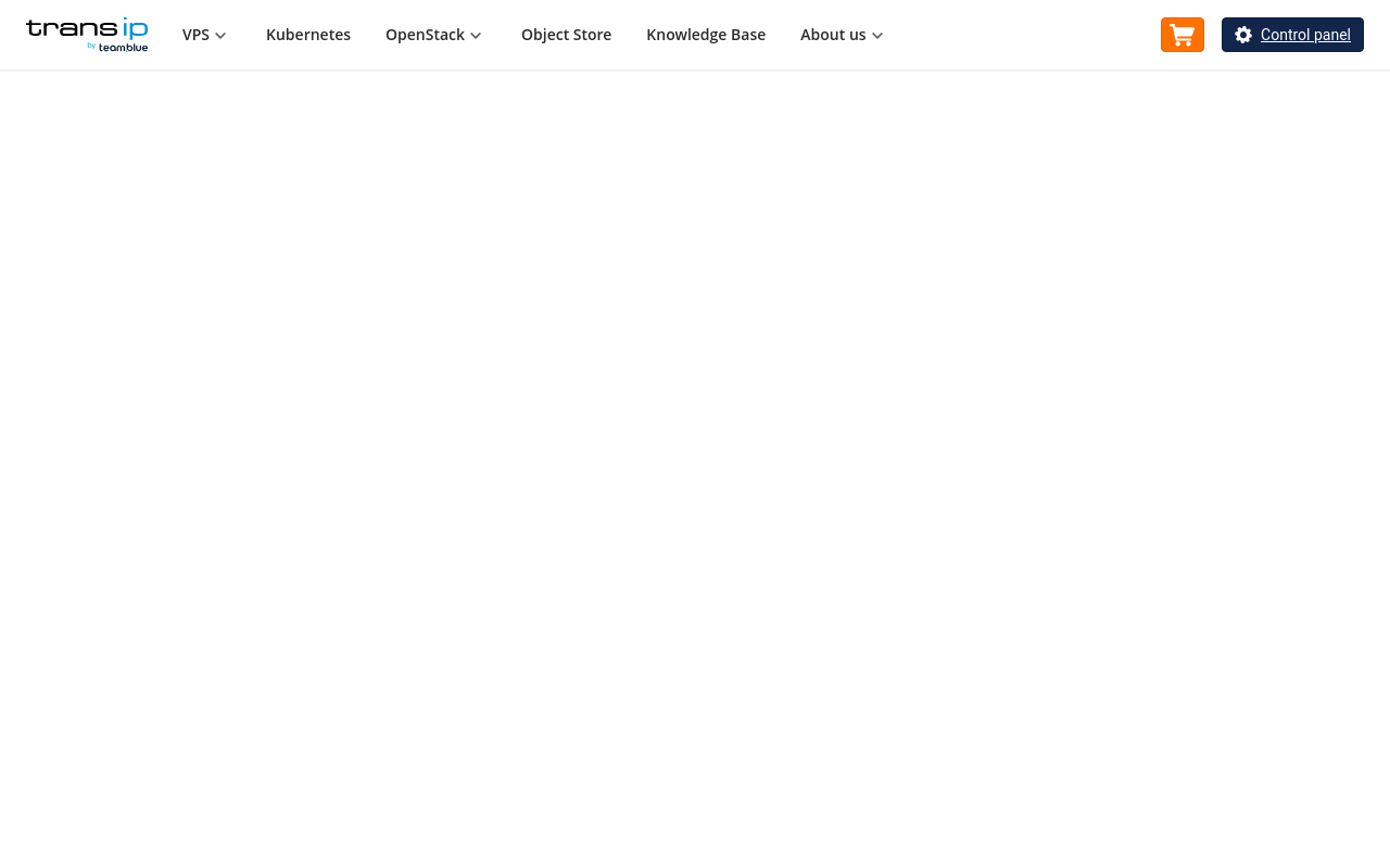 TransIP Domains homepage screenshot